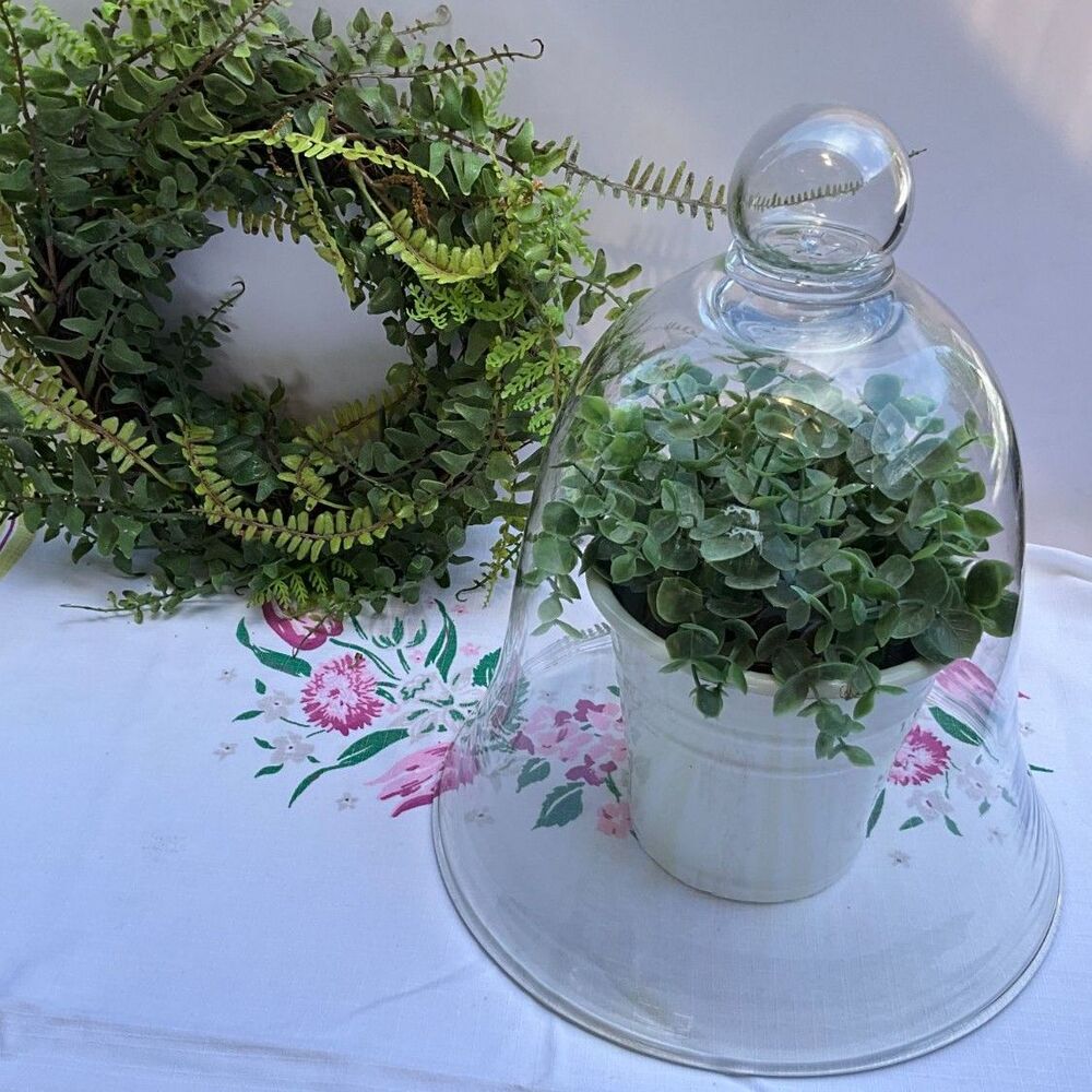 Glass Cloche Beautiful shape vintage glass bell jar cloche